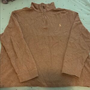 Polo Ralph Lauren Men’s Brown Half-Zip Sweater